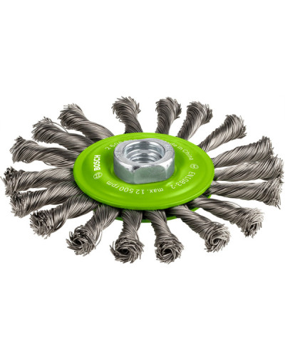 Щетка кольцевая Bosch M14 115x0.5мм пучки INOX