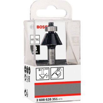 Фреза фасочная Std S8/D23,7/B5,5/L12/25°