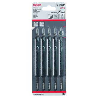 PRO 5 Лобзиковая ПЫЛЬЦА T 344 DP Precision for Wood, HCS, 152 мм