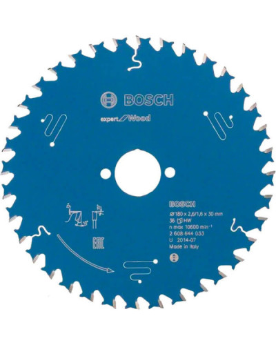 Пильний диск Bosch 180x30x2.6 / 1.6x36T Expert for Wood