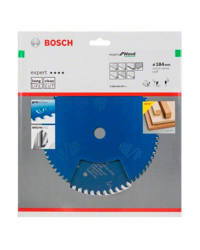 Пильний диск Bosch 184x16x2.6 / 1.6x56T Expert for Wood  - фото 2