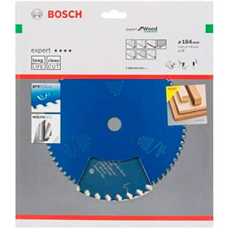 Пильний диск Bosch 184x30x2.6 / 1.6x40T Expert for Wood