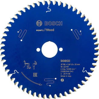 Пильний диск Bosch 184x30x2.6 / 1.6x56T Expert for Wood