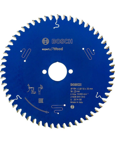 Пильний диск Bosch 184x30x2.6 / 1.6x56T Expert for Wood