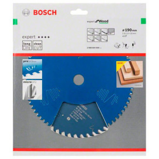 Пильний диск Bosch 190x30x2.6 / 1.6x48T Expert for Wood