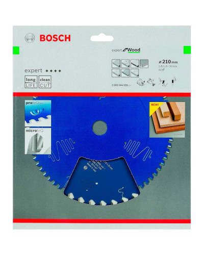 Пильный диск Bosch 210x30x2.8/1.8x40T Expert for Wood  - фото 2