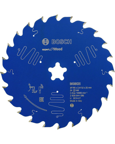 Пильний диск Bosch 190xFFixx2.4 / 1.6x24T Expert for Wood