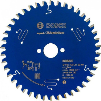Пильний диск Bosch 140x20x1.8 / 1.3x42T Expert for Aluminium