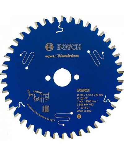 Пильний диск Bosch 140x20x1.8 / 1.3x42T Expert for Aluminium