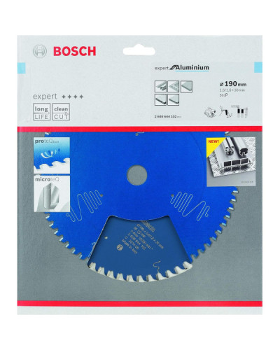 Пильний диск Bosch 190x30x2.6 / 1.6x56T Expert for Aluminium  - фото 2