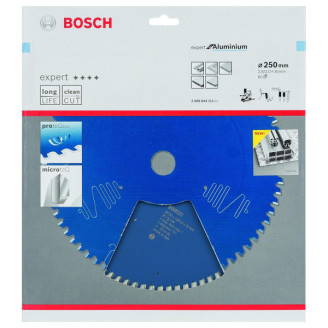 Пильний диск Bosch 250x30x2.8 / 2x80T Expert for Aluminium