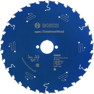 Пильний диск Bosch 210x30x2 / 1.3x30T Expert for Construct