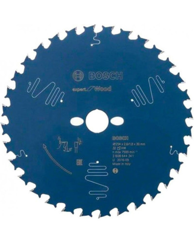 Пильний диск Bosch 254x30x2.6 / 1.8x32 T Expert for Wood