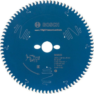 Пильний диск Bosch Expert for High Pressure Laminate 254x30x2.8 / 1.8x80 T