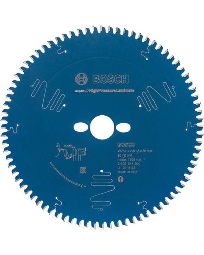 Пильний диск Bosch Expert for High Pressure Laminate 254x30x2.8 / 1.8x80 T