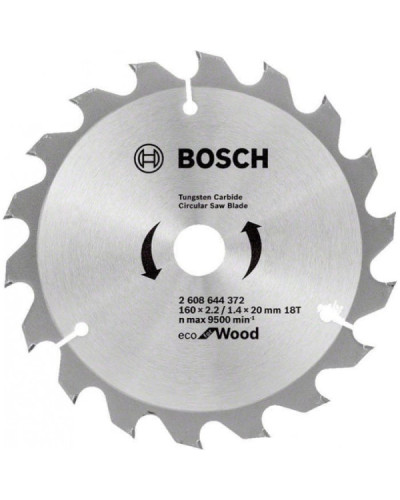 Пильний диск Bosch 160x20 / 16-18T ECO WO