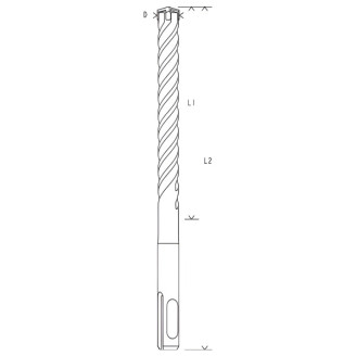 10 Бурів Bosch PRO SDS plus-5X 12x100x160мм