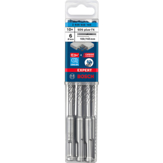 10 Бурів Bosch SDS Plus-7X д / арм.бетона 6x100x165мм EXPERT