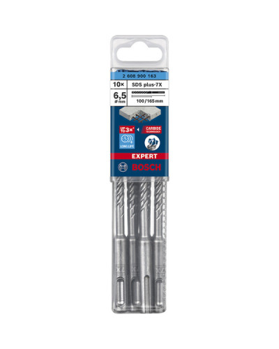 10 Бурів Bosch SDS Plus-7X д / арм.бетона 6,5x100x165мм EXPERT  - фото 2