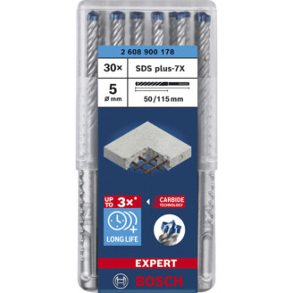 30 Бурів SDS Plus-7X д / арм.бетона 5x50x115мм EXPERT Bosch