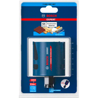 Коронка Expert ConstructionMaterial 64mm