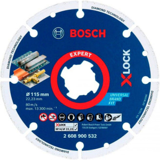X-LOCK Алмазный диск по металлу 115х22мм