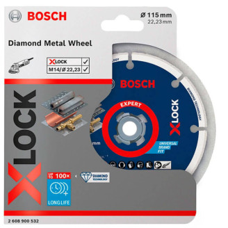 X-LOCK Алмазный диск по металлу 115х22мм