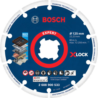 X-LOCK Алмазный диск по металлу 125х22мм