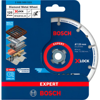 X-LOCK Алмазный диск по металлу 125х22мм