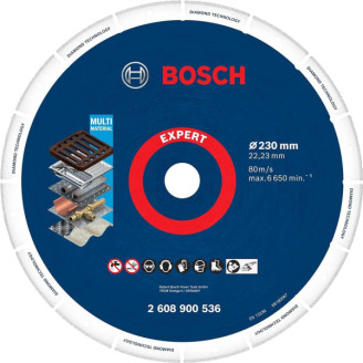 Алмазная отрезная цепь по металлу Bosch Diamond Metal Wheel 230x22.23 мм (2608900536)