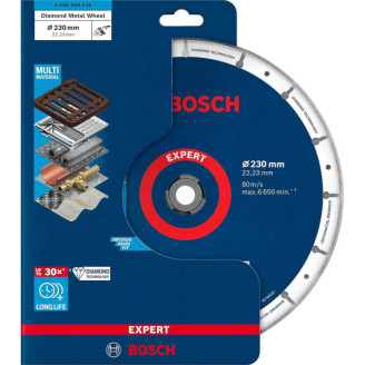 Алмазная отрезная цепь по металлу Bosch Diamond Metal Wheel 230x22.23 мм (2608900536)