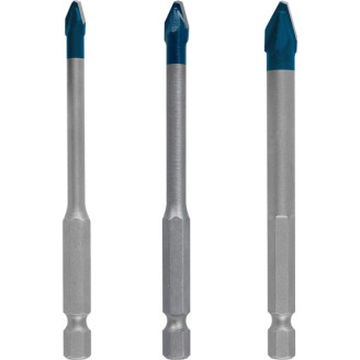 Свердла HEX-9 HardCeramic 3шт НАБІР (5/6/8мм)