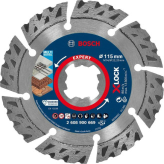 Алмазный диск X-LOCK Multi Material 115 x 22,23 x 2,4 x 12 mm