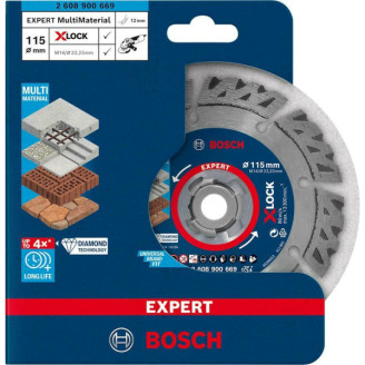 Алмазный диск X-LOCK Multi Material 115 x 22,23 x 2,4 x 12 mm
