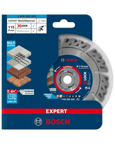 Алмазний диск X-LOCK Multi Material 115 x 22,23 x 2,4 x 12 mm  - фото 2