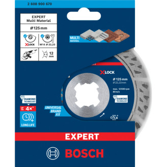 Алмазный диск X-LOCK Multi Material 125 x 22,23 x 2,4 x 12 mm