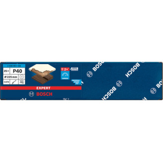25 шлифовальных листов ExC470, S1261, G40, Hook&Loop Bosch