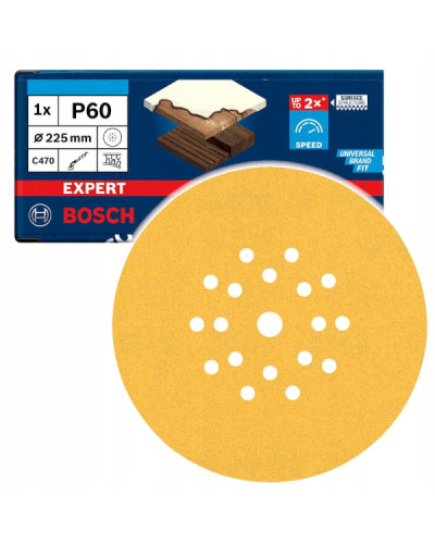 25 шліфлистів ExC470, S1261, G60, Hook&Loop Bosch  - фото 2