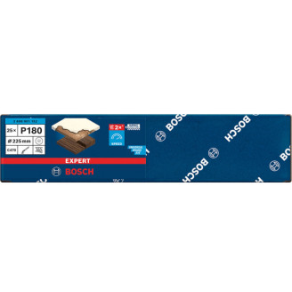 25 шлифовальных листов ExC470, S1261, G180, Hook&Loop Bosch