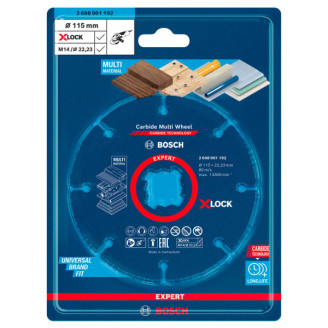 Отрезной круг X-LOCK Carbide 115x22.23mm