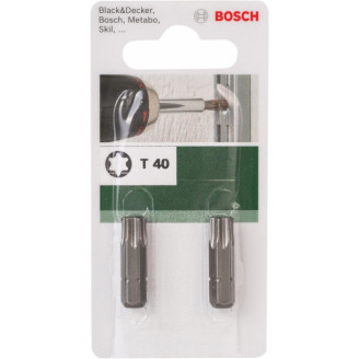 2 біти 25 ММ TORX T40 XH Bosch