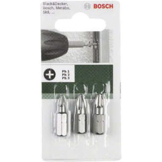 3 біти 25 ММ PH1 / 2/3 XH Bosch