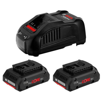 Набiр акумуляторів Bosch 2x ProCORE18V 4.0Ah + GAL 1880 CV