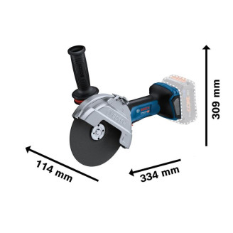 Аккумуляторная угловая шлифмашина Bosch GWS 18V-180 P Professional, с 3 дисками, без акб и з/у